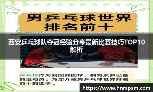 西安乒乓球队夺冠经验分享最新比赛技巧TOP10解析